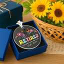 Retirement Ornament 2025  Wildflower Design Ornament, Inspirational Retirement Gift for Women, Teacher, Nurse, Coworker, Boss  I do What I Want, When I Want