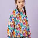 Ahegao Orange Cats Hoodies for Girls Novelty Sweatshirts Sweater Size 6 7 9 Kids Soft Hoodys Big Girl Graphics Pullover Tops