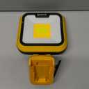 EEFOW Work Light for Dewalt Battery: Portable 2 COB Lamp 6400Lumen Bright - 64W LED Lighting for Dewalt 18V 20V Max Battery Operated Worklight for Outdoor Construction (No Batteries)