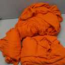 California King Size Bed Sheet Set - 4 Piece Soft Microfiber Sheets with Deep Pockets, Cooling Technology, and Wrinkle-Free Pillowcase. Hotel-Quality, Durable Bedding, Bright Orange