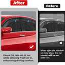 Canvcle Accord Rain Guards - Window Visors for Honda Accord 2013-2017, Outside-Mount Tape-On Side Window Wind Deflectors for Accord Accessories, Vent Visors Shades Rainproof 4PCS