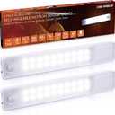 STAR-SPANGLED Under Cabinet Lighting Rechargeable, 8 inch Motion Sensor Lights Indoor Battery Operated, USB Stick on LED Magnetic Closet Light for Counter, Stairs, Kitchen, Cool White, 2 Pack