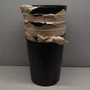 6 Pack Genuine Joe - GJO58897 Steel 6 Gallon Fire-Safe Trash Can