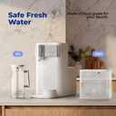 Countertop Reverse Osmosis System, Hot & Cold Water RO Filter, 7-Stage Filtration with Mineralization, Installation-Free Water Purifier with Autofill Pitcher, 3:1 Pure-to-Drain, TDS Reduction