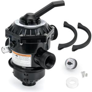 262506 1-1/2-Inch 6-Way Clamp Style Valve Compatible with pentair Multiport Valve,Fit for Tagelus/Sand Dollar/Meteor Pool and Spa Sand Filter (262506)