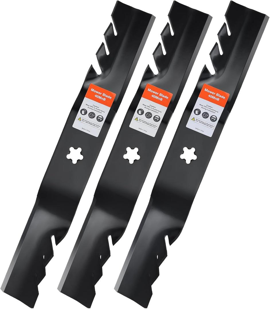 Grasscool Z254F Mulching Blades for Husqvarna 54 inch Mower Z254 MZ54 RZ5424 LGT2654 YTH24V54 54'' Deck Zero Turn Replace 187256 532187256 532187254