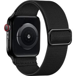 Lerobo Braided Band Compatible with Apple Watch Series 11 10 9 8 7 46mm 45mm 41mm Ultra SE 3 2 1 49mm Series 6 5 4 3 44mm 40mm 38mm 42mm Men iWatch Bands Women Stretchy Nylon Solo Loop Sport Strap