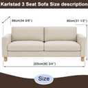 Karlstad Sofa Cover for The IKEA Karlstad 3 Seat (Not 2 Seat) Cream