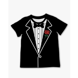 Kid Boys Novelty Print Crew Neck Short Sleeve Costume T-Shirt 6-14Y (XL)