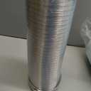 Hon&Guan 4-Inch Semi Rigid Dryer Vent Hose, 5 Feet Flexible Aluminum Duct with 2 Clamps and Aluminum Foil Tape
