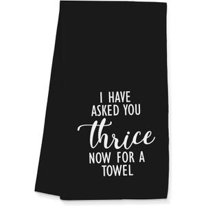 Funny Towels Gifts, Fold in The Cheese Simple Towels for Kitchen Bathroom Decor (16x24 inches)