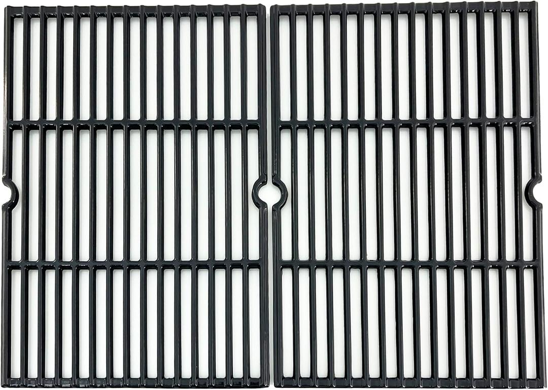 Parts DC116 18 1/4 Inch Grid Grate Replacement for Charbroil, Coleman, Kenmore, Master Forge, Thermos, Uniflame, Master Forge and Others, 2 PCS Porcelain Coated Cast Iron Cooking Grid