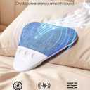 LENRUE Under Pillow Speaker for Sleeping, All New White Noise Bluetooth Pillow Speakers Under Pillow, Auto-Off Timer, Bluetooth 6.0, TF Slot, USB C Powered for Side Sleeper