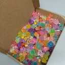 200pcs Luminous Mini Resin Animals 30 Types Miniature Resin Animal Figurines to Hide Bulk Glow in The Dark Tiny Ducks Frogs Small Cat Bunnies for Fairy Garden Micro Landscape Dollhouse Accessories