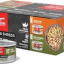 ORIJEN Chunks & Shreds Wet Cat Food Variety Pack Original Duck & Liver | Omega-3 Fatty Acids, Skin & Coat, Eye Health, No Added Grains, Multiple Flavors (EXP 08/08/27)