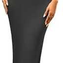 YESTTO Women's Maxi Bodycon Dresses Square Neck Sleeveless Elegant Cocktail Party Club Long Tank Dress XS