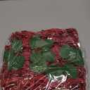 AmyHomie Artificial Flower Dark Red Rose 25pcs Real Looking Fake Roses w/Stem for DIY Wedding Bouquets Centerpieces Arrangements Party Baby Shower Valentines Day Christmas Tree Decorations