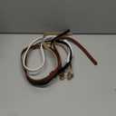 HOTWILL 4 Pack Women Skinny Belts for Jeans Dress Thin Waist Belt for Ladies with Gold Buckle 0.55" Width (Medium: fits waist from 28"-32", C_black+beige+brown+white)