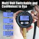 200 PSI Digital Tire Pressure Gauge  Heavy-Duty Air Pressure Gauge for Tires, Accurate Digital Tire Gauge with LED Backlight, 360 Swivel Chuck for Cars, Trucks, Motorcycles & RVs