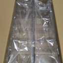 Acrylic 6-Compartment Makeup Organizer 2PCS, Transparent Plastic Makeup Brush Holder, Perfect Bathroom Vanity Storage Solution for Makeup Brushes, Eyebrow Pencils, and More