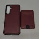 Usroom for Samsung Galaxy S25 FE Case Wallet Compatible with Magsafe, RFID Blocking Magnetic Card Holder 2 in 1 Detachable Kickstand Shockproof Phone Case for Galaxy S25 FE 6.7" Wine Red