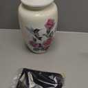 Pink Rose Humming Bird Adult Cremation Urns for Human Ashes - Decorative Urn, Ashes Urn & Male,Urns for Ashes Men & Women,Funeral Urn (Pink Rose, Adult)