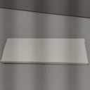 Necklace Holder, Upgraded Extra Large Wall Necklace Organizer with 30 Hooks Wall Mounted Necklace Hanger with Jewelry Tray/Cosmetics Shelf Rustic Pine Wood Holder (White)