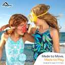 Kanu Surf Girls' Hurricane Beach Sport UPF 50 One Piece Swimsuit (2T, Sparkle Solid Navy)