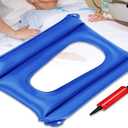 Inflatable Seat Cushions, Breathable Nursing Anti-Bedsore Seat Pad for Bedridden Disabled Elderly for Pain Relif,Use for Toilet Chair,Wheelchair,Outdoor Portable Cushion(PVC Blue)