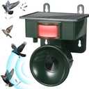 2026 Solar Ultrasonic Bird Repellent Devices Outdoor,Best Bird Deterrent for Pool,Pigeon Repellent for Balcony,Keep Crows Sparrows Starlings Out of Fruit Trees,Swimming Pool,Balcony,Patio,Roof