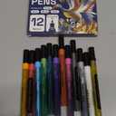 ARTISTRO 12 Metallic Paint Pens for Rock Painting, Stone, Ceramic, Glass, Wood, Fabric, Pebbles, Scrapbook Journals, Photo Albums, Card Stocks, Acrylic Paint Markers Medium Tip 3.0mm
