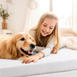 Subrtex 3 Inch Gel-Infused Memory Foam Mattress Topper High Density Cooling Bed Topper Pad Removable Fitted Cover Ventilated Design (California King)