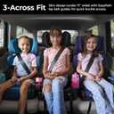 Diono Connect3 RXT 2-in-1 High Back Booster, Slim Fit 3-Across in Many Mid-Sized Sedans and SUVs, for Children from 40-120 lbs., Lightweight with Latch, Purple Wildberry, Manufactured Date: 03/16/2026