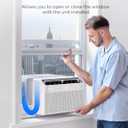 Midea 6,000 BTU U Shaped Smart Inverter Window Air Conditioner - Cools 250 Sq Ft, Ultra Quiet with Open Window Operation - Alexa/Google Assistant Compatible, 37% Energy Savings, Remote (2026 Edition)