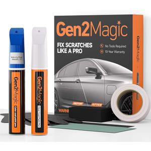 Velocity Blue Metallic Touch Up Paint Pen Kit for Ford [Clear Coat Included], E7 Color Match for Scratches, Rock Chips, Bumper Dings, Easy Scratch Repair & Rust Remover for Ford Owners