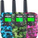 Walkie Talkies for Kids Toys for Boys Girls 4-6, 3 Miles Range Walkie Talkie to Camping, Outdoor 4 Year Old Girl Birthday Gifts for 3 4 5 6 7 Year Old Boy Girl Gifts Age 6-8 (Camo, 3 Pack)