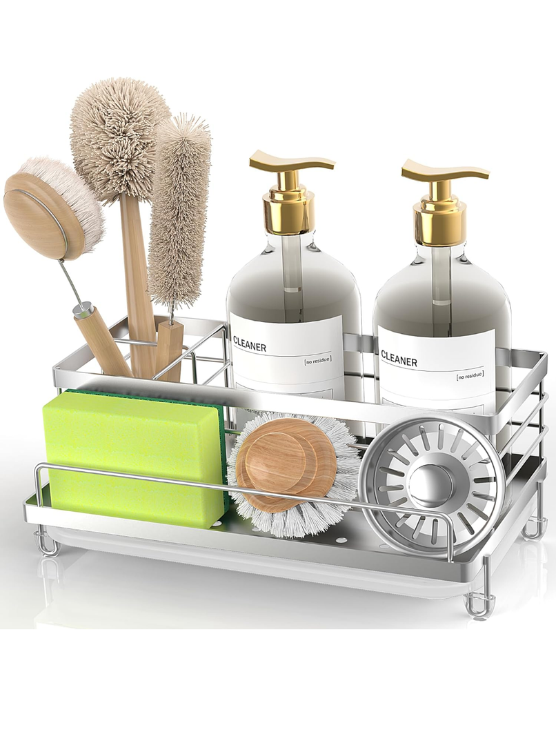Cisily Stainless Steel Sponge Holder for Kitchen