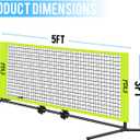 FDLS Portable Small Pickleball Net for Driveway Backyard,with Carry Bag for Indoor Outdoor, for All Levels, Easy Set up