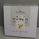 ZICOTO Decorative Photo Storage Box with Lid - A Beautiful Linen Organizer Perfect to Safely Store Your Pictures, Documents, Scrapbooking Supplies, Keepsakes and Other Memories in Style (Ivory)