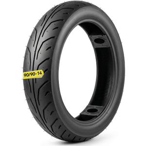 90/90-14 Street Tire 14 inch Scooter Tire Tubeless | for Pit Bike Dirt Bike Moped Scooter Sport Bike 110cc 125 150