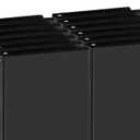 Durable 1 inch 3-Ring Binder, 1" Round Ring Binder with 2 Inside Pockets, Bulk Basic Binders, Clear View Cover 1-inch Binders Holds 8.5'' x 11''Paper for Office/Home/Back to School（Pack of 12, Black)