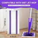 Mop Pads Refills Compatible with WetJet Mop, Disposable Mop Pads for Hardwood Floors, Tile, Laminate & Multi-Surface Cleaning, 100 Pack