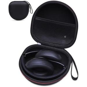 Headphone Case Compatible with BERIBES/TOZO/KVIDIO/Beats/Soundcore Anker Noise Cancelling Over-Ear Headphones, Black