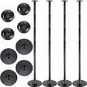 Funtery 4 Pcs Boat Cover Support Pole Adjustable Boat Cover Support System ABS Plastic Pole Jon Accessories for Fishing Bass Pontoon Trailer