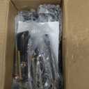 6PCS Adjustable Height Bed Support Legs, Heavy Duty Metal Bed Frame Support Legs, 7.3-12 inch Furniture Risers Replacement with Non-Slip Base for King Queen Slats/Furniture/Table/Couch/Sofa/Dresser