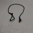 5FT No Pull Dog Leash for Medium Large Dogs - Rope Leash with Non Slip Handle & Metallic Golden-Toned Carabiner Clip (Prussian Blue) (3/8 Inch)