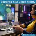 ChromLives Mic Cover Compatible with Blue Yeti, Microphone Windscreen, Foam Cover Furry Wind Muff Compatible with Blue Yeti, Yeti Pro CondenserCombo 2Pack
