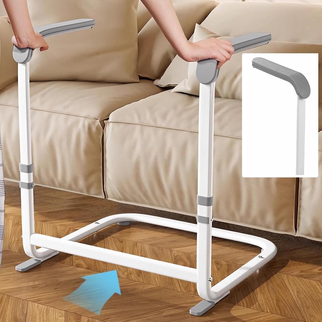 Toilet Stand up armrest with ergonomically Designed Safety Handle to Assist Independent Living, Suitable for Elderly and Disabled People, Vertical Support Frame, Simple, Safe, Anti Slip