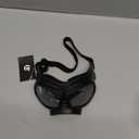 Waterproof Windproof Dog Sunglasses Protective Pet Eyewear with Soft Frame Silver for Outdoor Activities