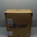 Drive Medical 2-in-1 Raised Toilet Seat with Removable Padded Arms - Elevated Bathroom Safety Support - Secure Locking Attachment - Easy Height Assistance - Durable Construction, Standard Toilets